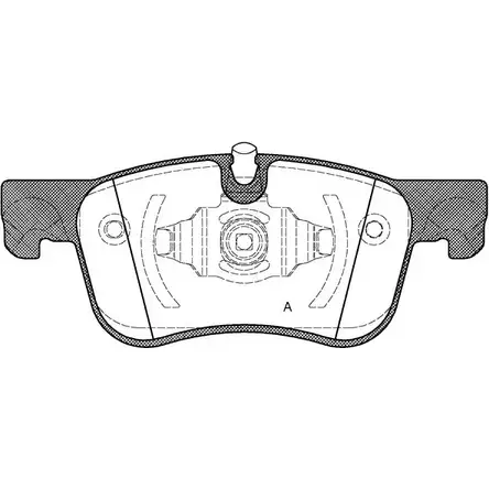 Тормозные колодки, дисковые, комплект OPEN PARTS 25837 25 836 2770835 BPA1580.00