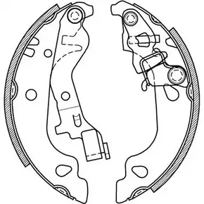 Тормозные колодки, комплект OPEN PARTS BSA2043.00 054 TT LQLX22 2770897 изображение 0