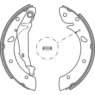 Тормозные колодки, комплект OPEN PARTS D VE8U6 1YUHY BSA2052.00 2770906 изображение 0