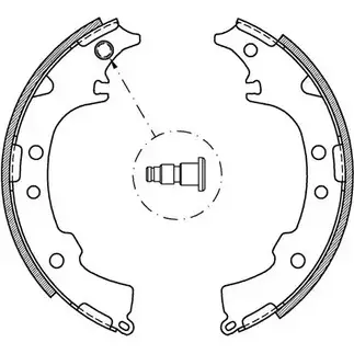 Тормозные колодки, комплект OPEN PARTS BSA2053.00 IXACL7Y 2770907 H BUTI4