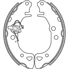 Тормозные колодки, комплект OPEN PARTS BSA2060.00 ZPW2RG 2770914 NCY OND8 изображение 0