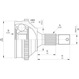 Шрус граната OPEN PARTS CVJ5276.10 WRA N7V YOBRNDY 2771883 изображение 0