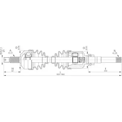 Приводной вал OPEN PARTS DRS6047.00 2772241 V NASK6 CUKLAV5