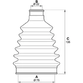 Комплект пылника, приводной вал OPEN PARTS OIM 7UK 2774747 SJK7081.00 7UK3X изображение 0