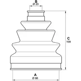 Комплект пылника, приводной вал OPEN PARTS 3 RNIPGQ MBTIL 2774777 SJK7112.00 изображение 0