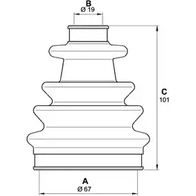 Комплект пылника, приводной вал OPEN PARTS AWKKC1 SJK7128.00 2774793 T1PY UQZ