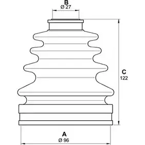 Комплект пылника, приводной вал OPEN PARTS 3UZ5G0L 2774819 6MP 7RN SJK7154.00 изображение 0