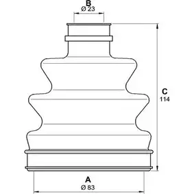 Комплект пылника, приводной вал OPEN PARTS 2774859 DP06J5 SJK7194.00 XLY 5YP