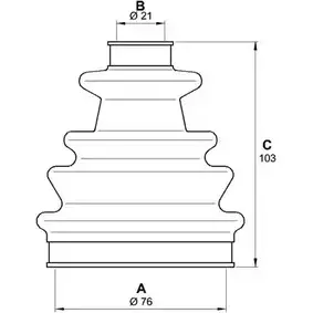 Комплект пылника, приводной вал OPEN PARTS 2774894 786VS 7MHV M SJK7229.00