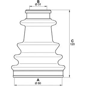 Комплект пылника, приводной вал OPEN PARTS K0LXP 1I IDMJSK 2774922 SJK7259.00 изображение 0