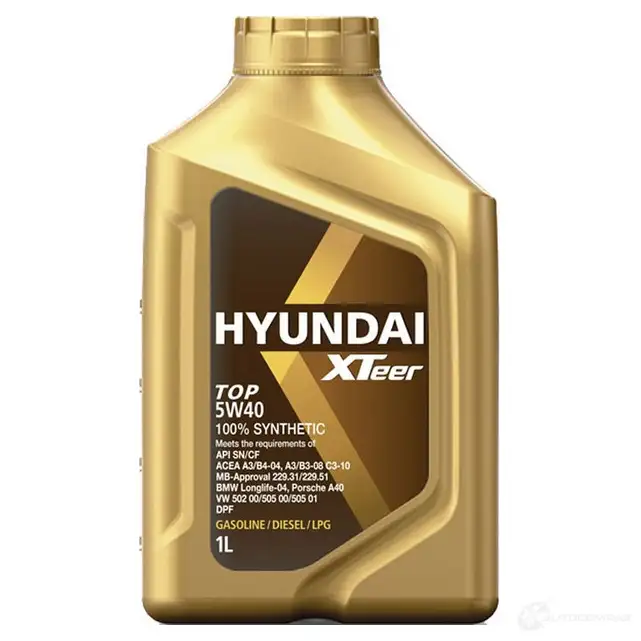 Моторное масло XTeer TOP 5W-40 1 л HYUNDAI XTEER 1011001 1439750921 M8 COV2