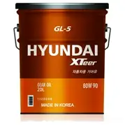 Трансмиссионное масло в мкпп, редуктор синтетическое 1120008 HYUNDAI XTEER SAE 80W-90 API GL-5, 20 л HYUNDAI XTEER 1439753135 1120008 P 16HCG