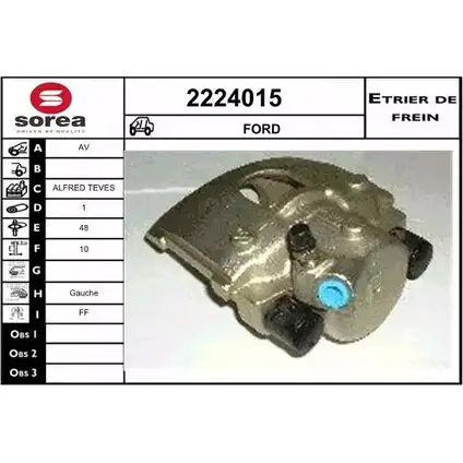 Тормозной суппорт EAI 6O 9X0P3 2796919 3596404066201 2224015