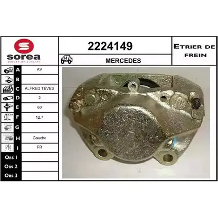 Тормозной суппорт EAI 2797047 RT 6L0I 3596404079003 2224149