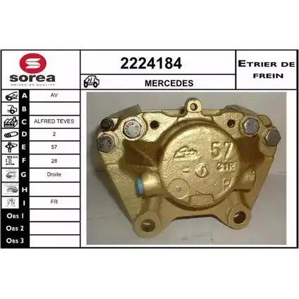 Тормозной суппорт EAI 3596404082300 2797080 2224184 LR4D53 4 изображение 0