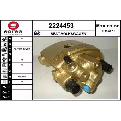 Тормозной суппорт EAI 2797315 67NO0 H 2224453 3596404106600