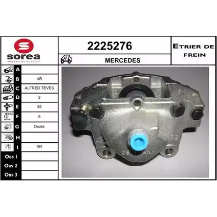 Тормозной суппорт EAI 2225276 FN EEA8 3596404166703 2797839 изображение 0