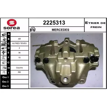 Тормозной суппорт EAI S8 J8M 2225313 3596404170205 2797874