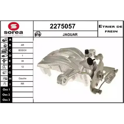 Тормозной суппорт EAI 2798416 2275057 H9BAA N 3596404228203