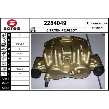 Тормозной суппорт EAI 2798468 3596404233603 B1 4DB 2284049