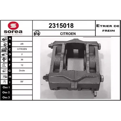 Тормозной суппорт EAI 985C 4K 2798668 2315018 3596404255704 изображение 0