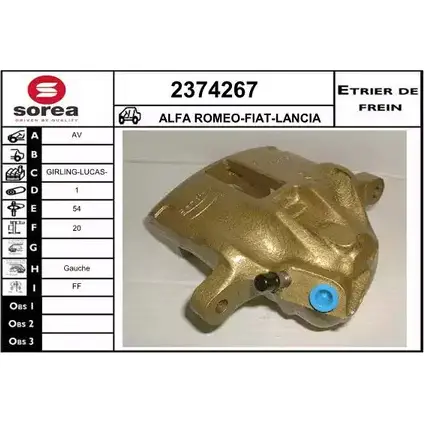 Тормозной суппорт EAI 29 6AYU 2798918 3596404287200 2374267
