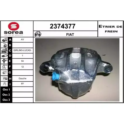 Тормозной суппорт EAI 2799018 2374377 3596404297605 H9 UUN4