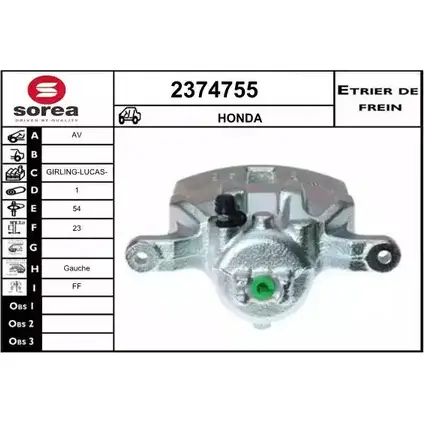 Тормозной суппорт EAI 2799243 2374755 S NY2L 3596404510407 изображение 0