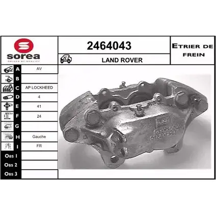 Тормозной суппорт EAI FQ3SFP 9 2799787 3596404383803 2464043 изображение 0