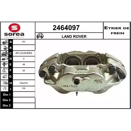 Тормозной суппорт EAI 3 Z40PE 2464097 3596404388402 2799831