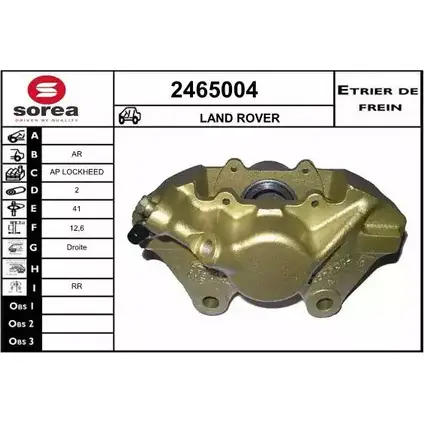 Тормозной суппорт EAI 2799842 8U JPH 3596404390900 2465004 изображение 0