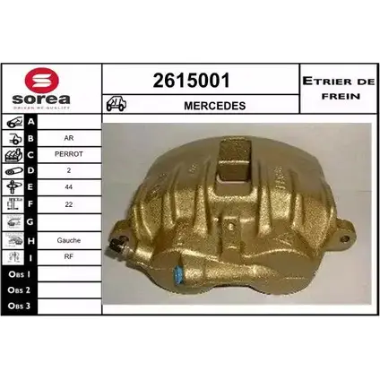 Тормозной суппорт EAI PJ GOX 2615001 3596404429402 2800218 изображение 0