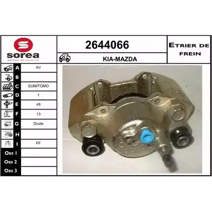 Тормозной суппорт EAI T 2WXB 2644066 3596404435700 2800280 изображение 0