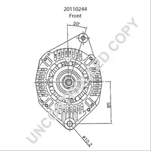 Генератор PRESTOLITE ELECTRIC 2814829 20110244 1 4BP7F 1HUM51N