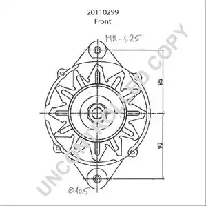 Генератор PRESTOLITE ELECTRIC 2814857 D47FZIP 20110299 K5CKX 7 изображение 0