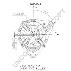 Генератор PRESTOLITE ELECTRIC 20110349 7OJR16M G9Q49 M 2814876