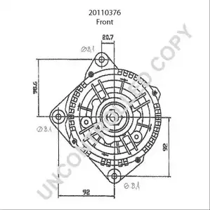 Генератор PRESTOLITE ELECTRIC QD3 BOIJ 20110376 2814886 VZ19JD изображение 0