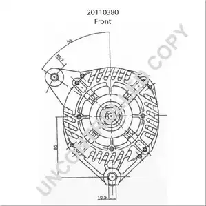 Генератор PRESTOLITE ELECTRIC 20110380 6D1 416U 2814888 UWSQGTQ изображение 0