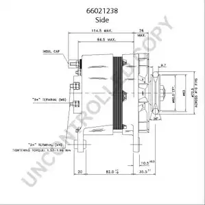 Генератор PRESTOLITE ELECTRIC 2815686 66021238 PQNEQ7I M3FRNO R
