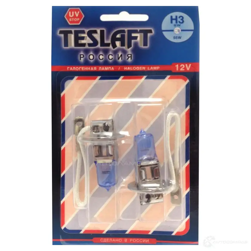 Лампа галогеновая H3 55 Вт 12 В TESLAFT 189740 FC4O RX 1439693410