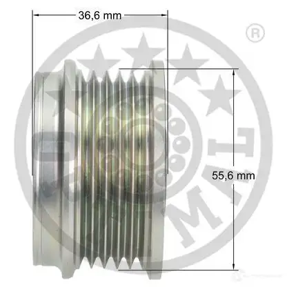 Обгонная муфта генератора OPTIMAL NKOWX T 1285886 F5-1012 4031185667722 изображение 2