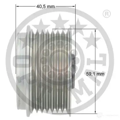 Обгонная муфта генератора OPTIMAL F5-1035 R DE9F 1285909 4031185667951 изображение 2