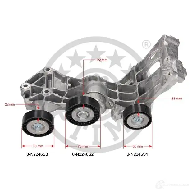 Натяжитель приводного ремня OPTIMAL 1269755 0-N2246 4031185577199 XX3JE K изображение 0