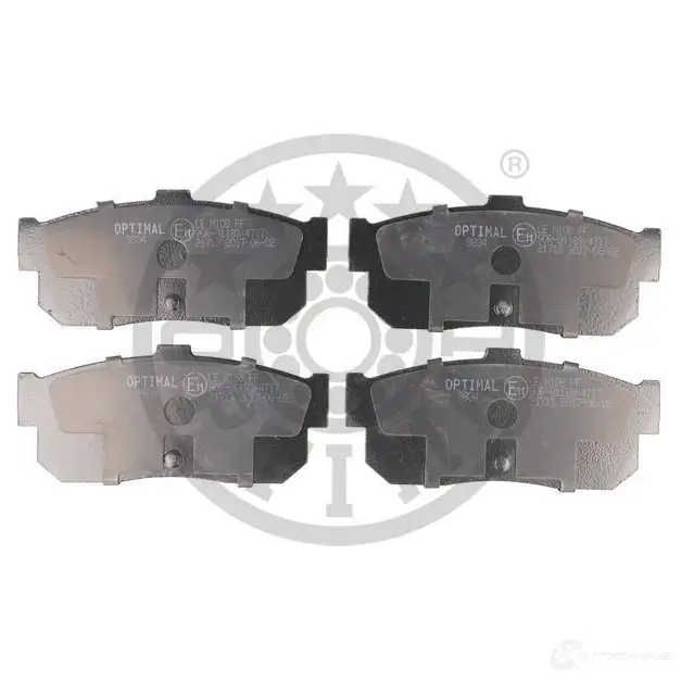 Тормозные колодки дисковые, комплект OPTIMAL 21 713 21715 1424546400 BP-09834 изображение 0
