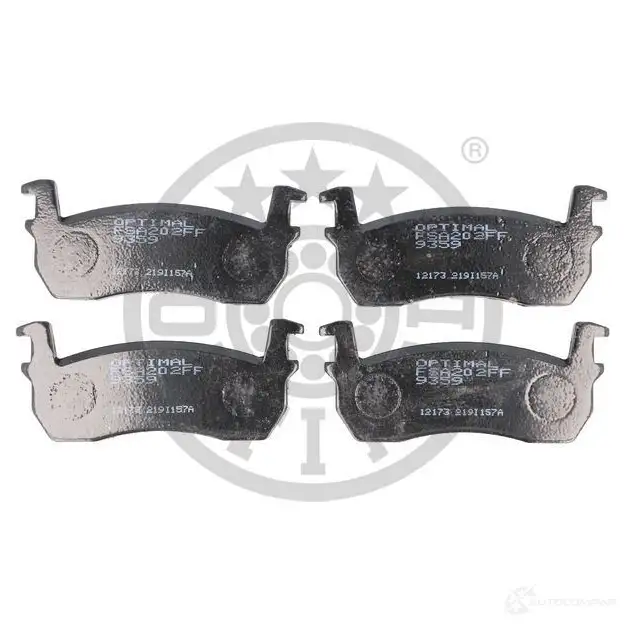Тормозные колодки дисковые, комплект OPTIMAL LBO8L 2 0957 1273838 9359 - Изображение 1