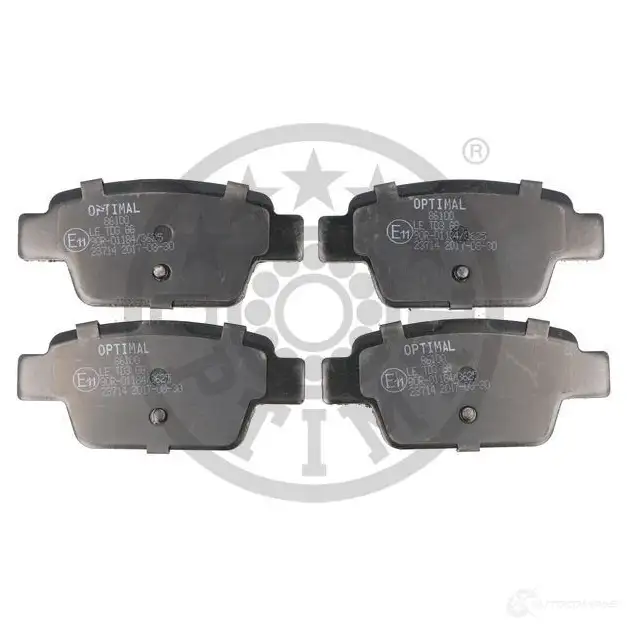 Тормозные колодки дисковые, комплект OPTIMAL 2 3714 1424925652 BP-86100 SMKWIP - Изображение 1
