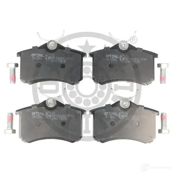 Тормозные колодки дисковые, комплект OPTIMAL 1424546475 ZGX7T1C 20 961 BP-10066 - Изображение 1