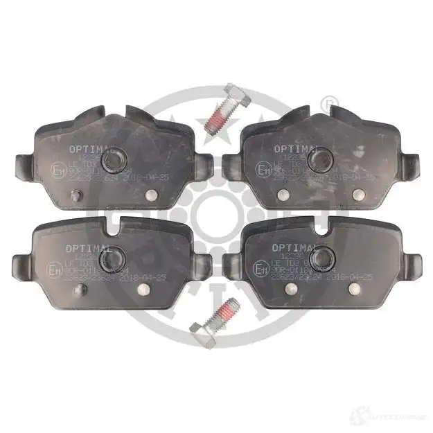 Тормозные колодки дисковые, комплект OPTIMAL 2362 3 BP-12236 1424546798 23624 - Изображение 1