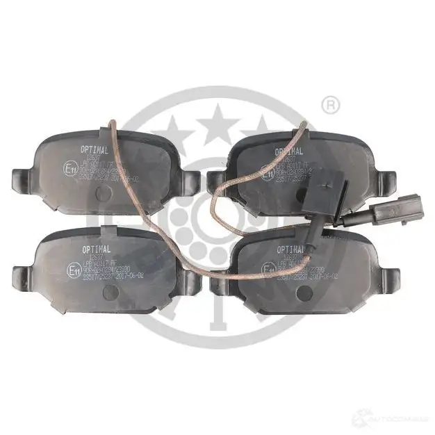 Тормозные колодки дисковые, комплект OPTIMAL 2 3517 25237 1424925501 BP-12637 - Изображение 1