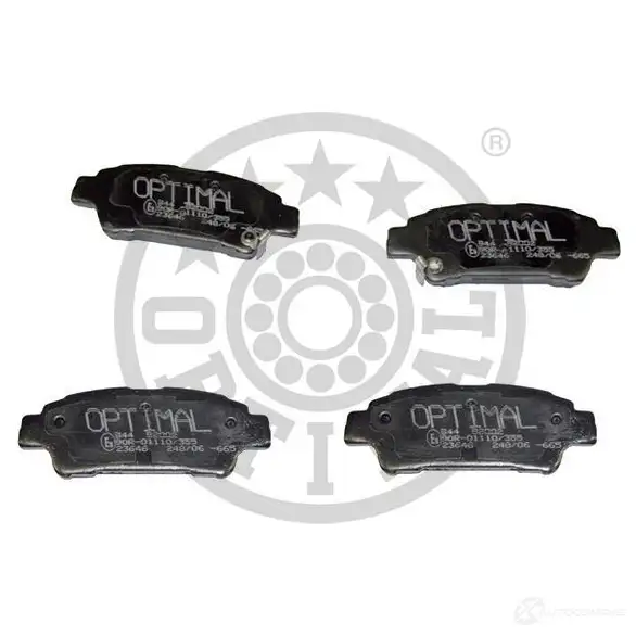 Тормозные колодки дисковые, комплект OPTIMAL 236 46 BP-82002 1424925631 23647